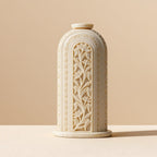 Ivory Look-Alike Dual Harmony Vases 12 inch