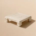 Ivory Look Alike Chowki 12 inch