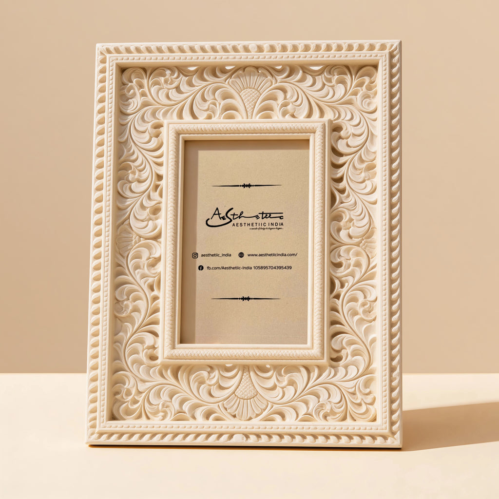 Ivory Look-Alike Royal Heritage Photo Frame