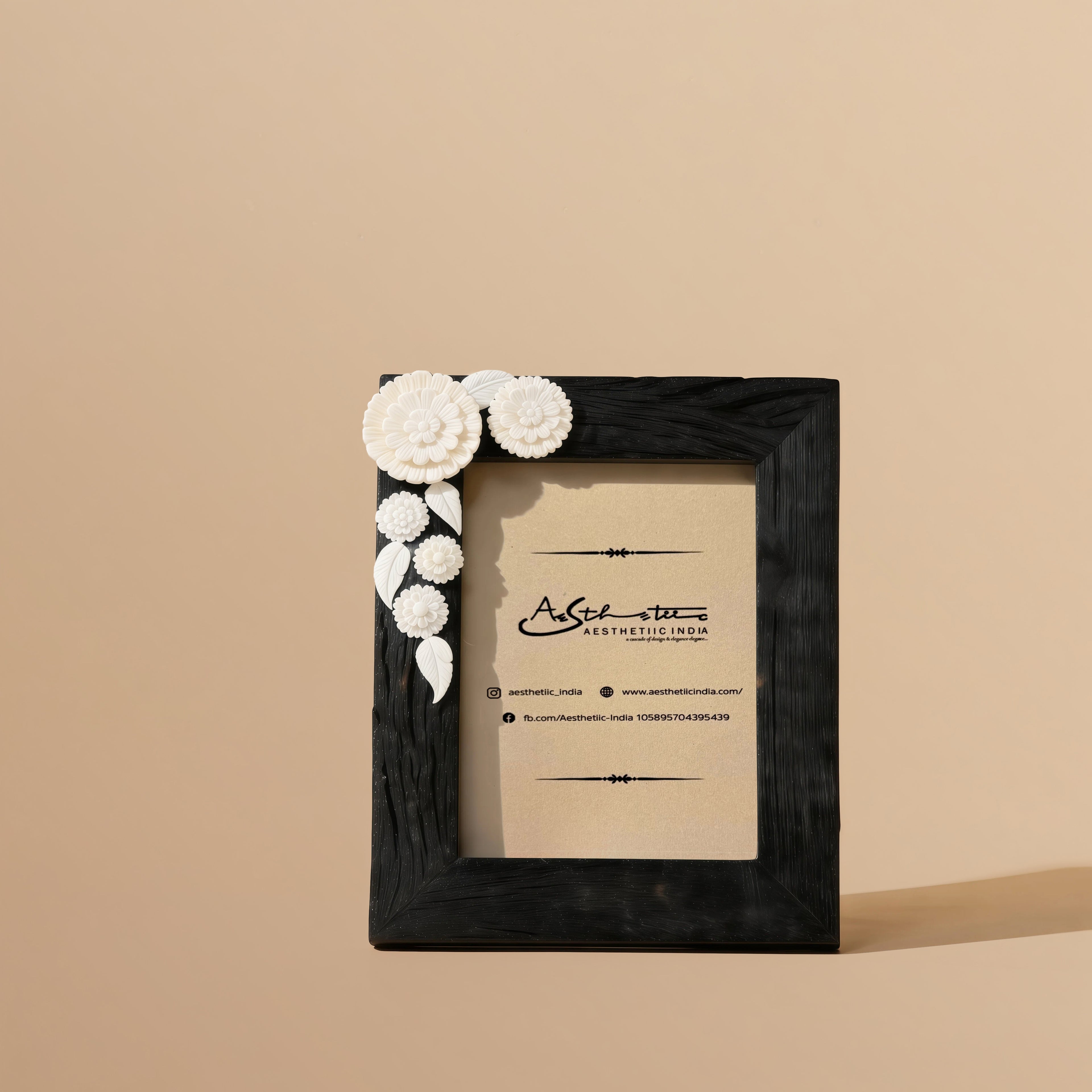 Sunlit Ivory blossom frame