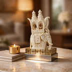 Intricate Cutwork Hauda
