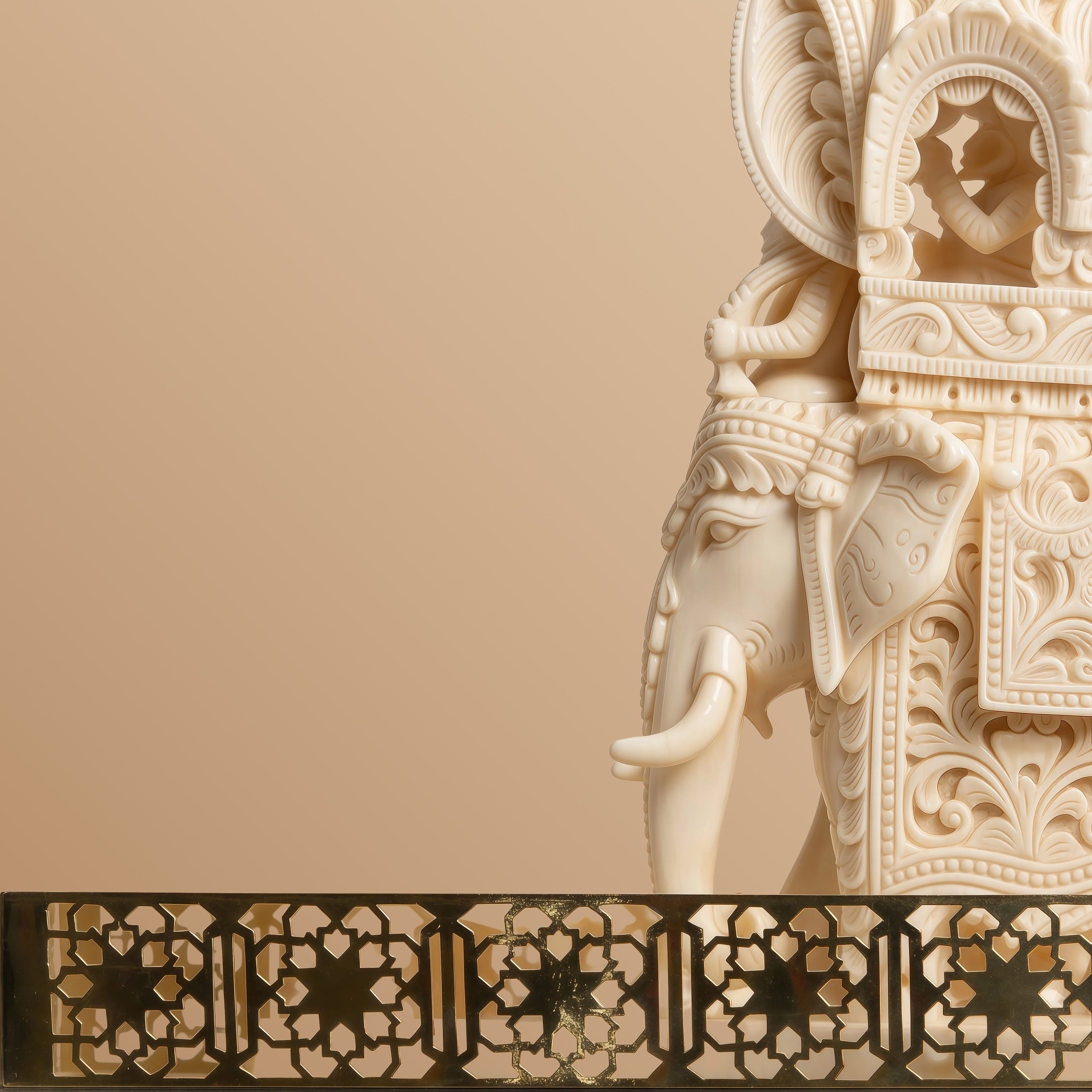 Intricate Cutwork Hauda