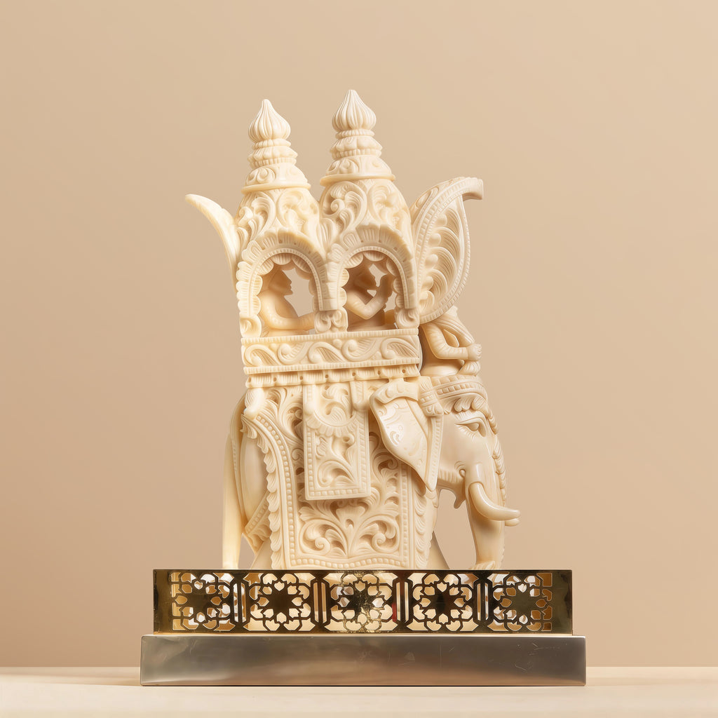 Intricate Cutwork Hauda