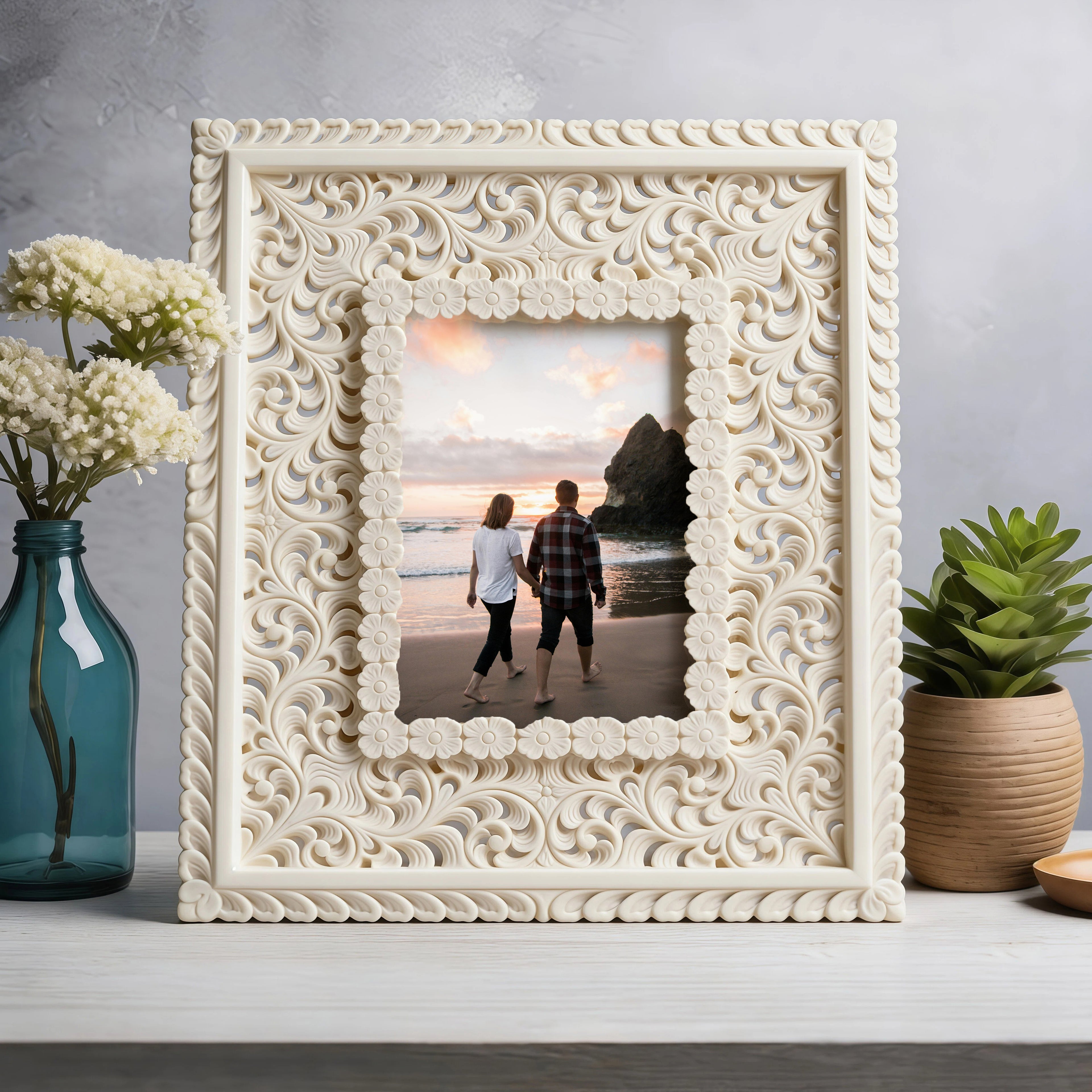 Ivory Look Alike Frame