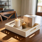 Ivory look alike rectangular tray