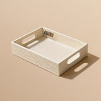 Ivory look alike rectangular tray