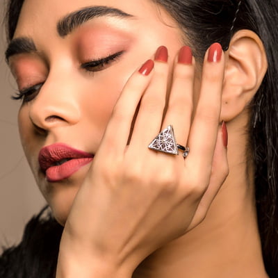 Cleopatra Handmade Silver Rings