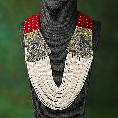 Mani Jewel Silver Necklace