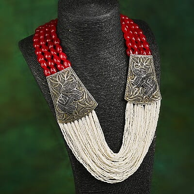 Mani Jewel Silver Necklace