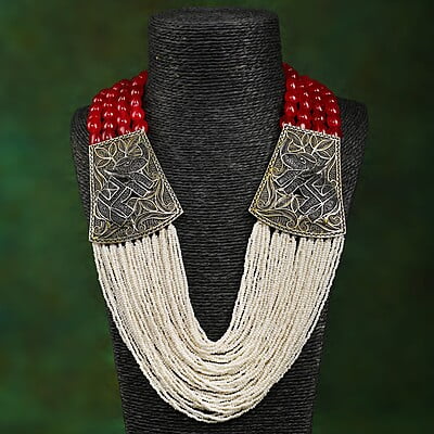 Mani Jewel Silver Necklace
