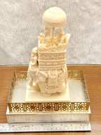 Ivory Look Alike Dome Hauda