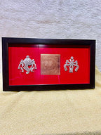 Silver Filigree Vishnu Shree Yantra Frame | Silver gift item