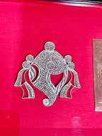 Silver Filigree Vishnu Shree Yantra Frame | Silver gift item