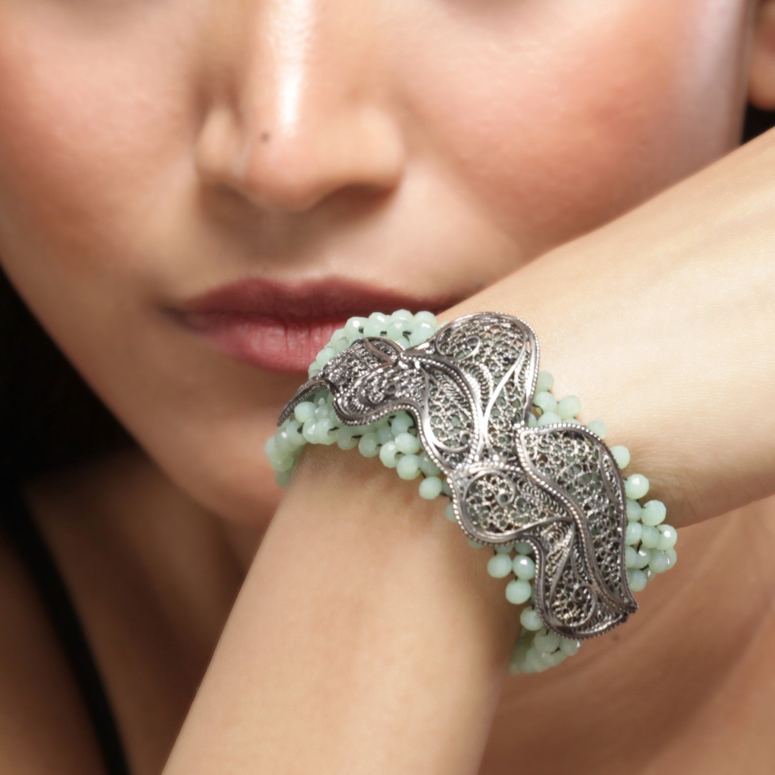 Oceana Oxidised Bracelet