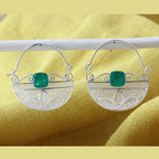 Naa’irah Chandbali Silver Earrings