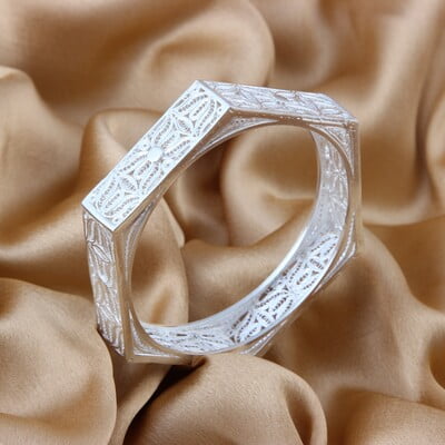 Mehwish Silver Bangle for women