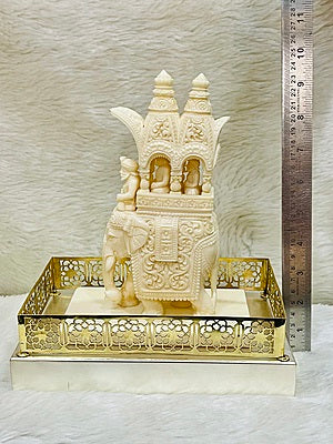 Intricate Cutwork Hauda