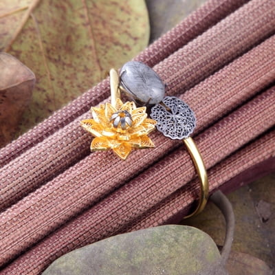 Fleur-de-Lotus-Ren 925 Silver Bracelet