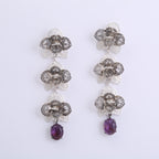 Orquidea Silver Earrings Danglers