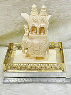 Intricate Cutwork Hauda