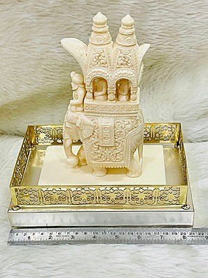 Intricate Cutwork Hauda