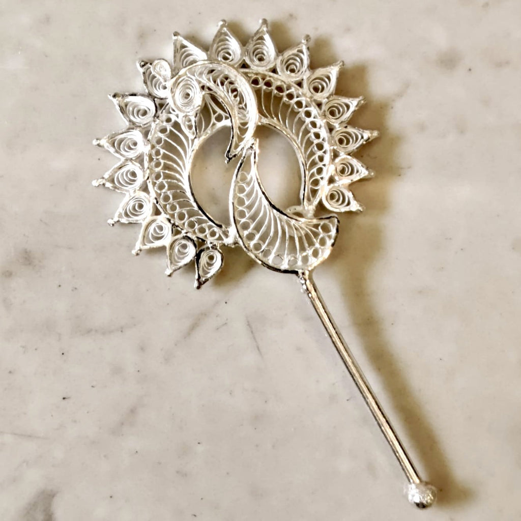 Beautiful Peacock Filigree Tilak Stick