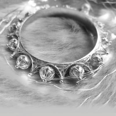 Amira Sterling Silver Bangle