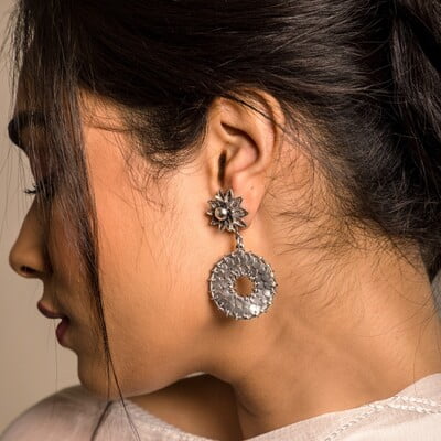 Zahra Silver Earrings