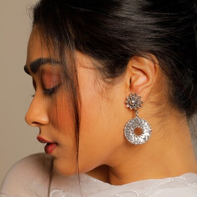 Zahra Silver Earrings