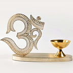The Sacred Filigree Om with Diya