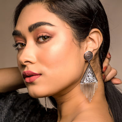 Cleopatra Sterling Silver Earrings