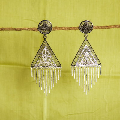 Cleopatra Sterling Silver Earrings