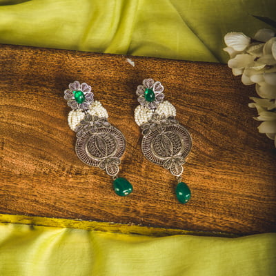 Manjari Filigree Danglers