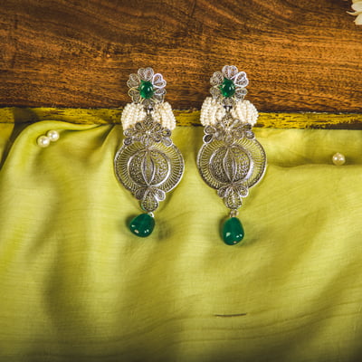 Manjari Filigree Danglers