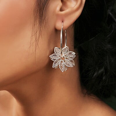 Autumn-Aurora Silver Earrings