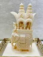 Intricate Cutwork Hauda