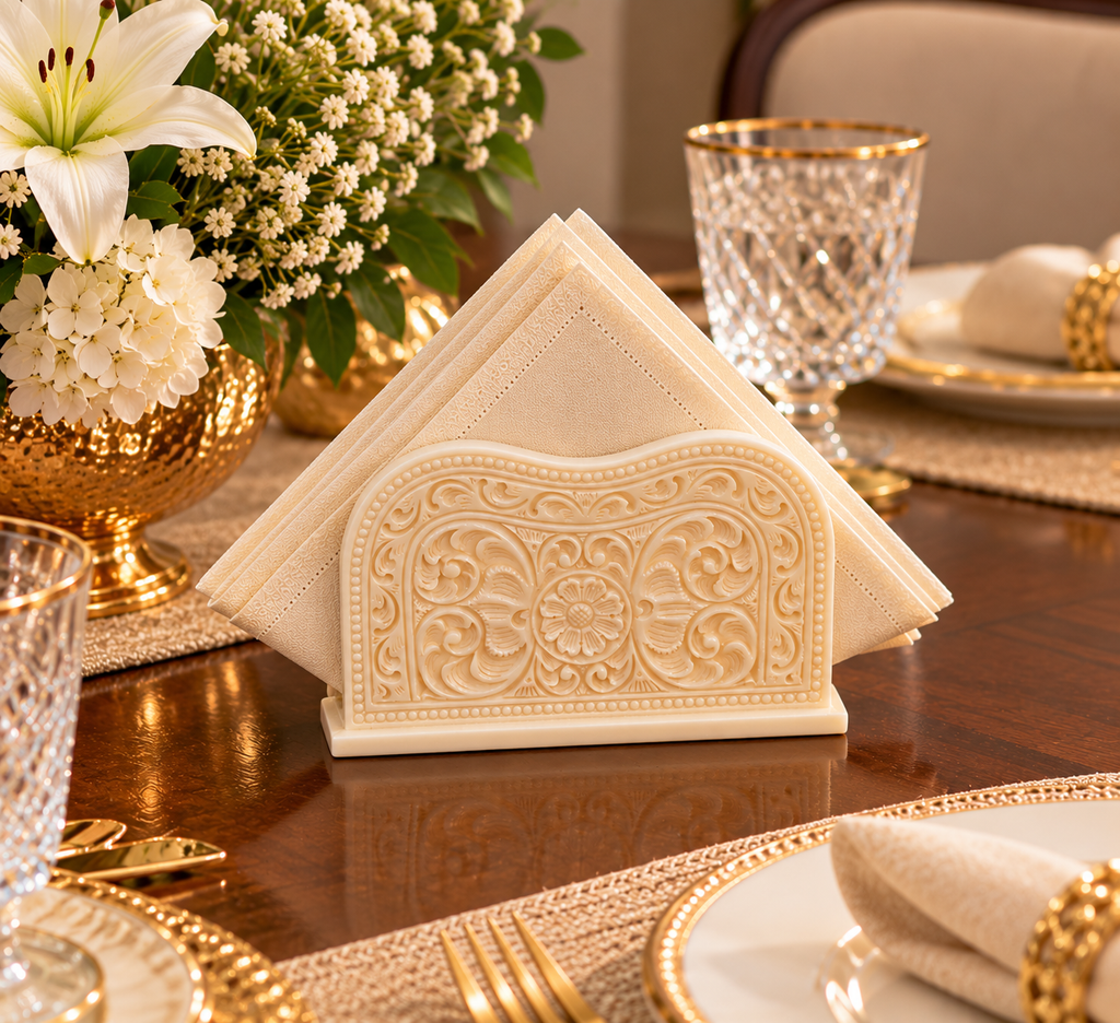 Ivory look alike napkin stand