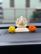 Small Ivory Look Alike Ganesha (car dashboard)