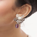 Orquidea Silver Earrings Studs