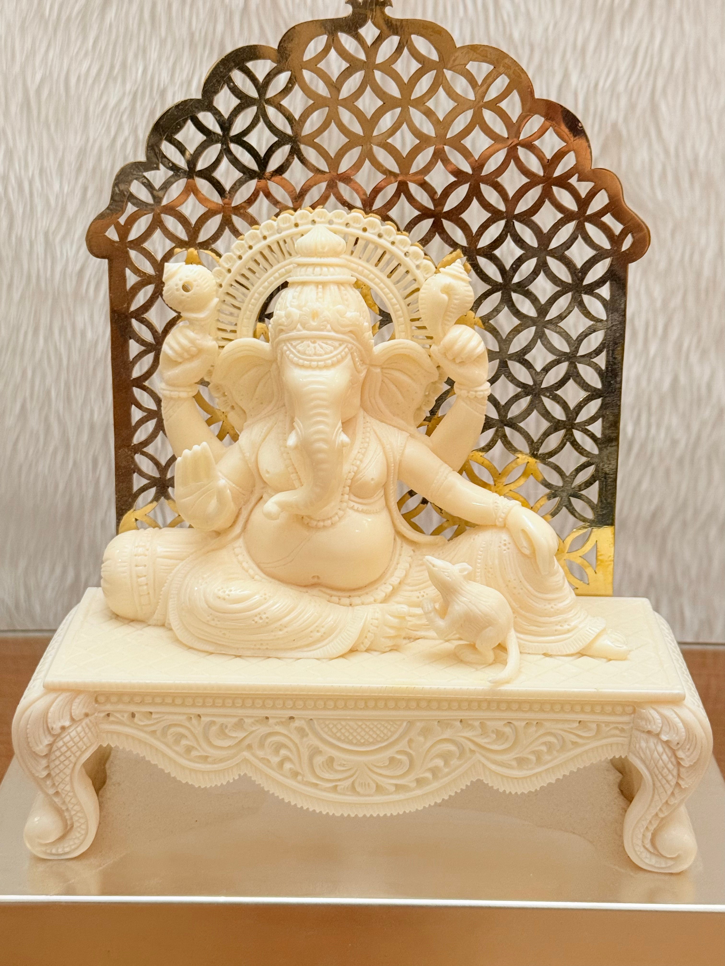 Ivory Look Alike Ganesha