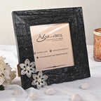 Sheeny Flowers with Filigree Work Silver Photo Frame