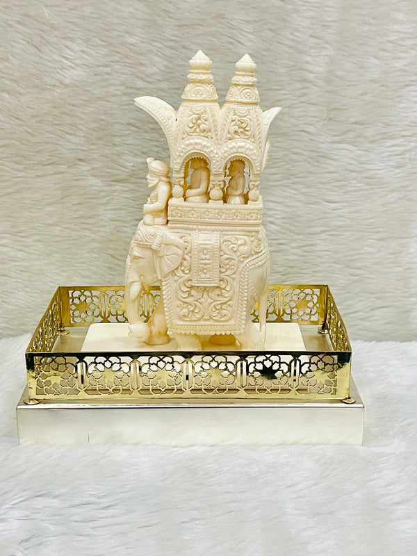 Intricate Cutwork Hauda