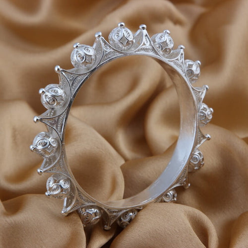Amira Sterling Silver Bangle