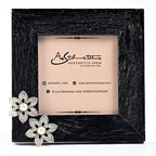 Sheeny Flowers with Filigree Work Silver Photo Frame