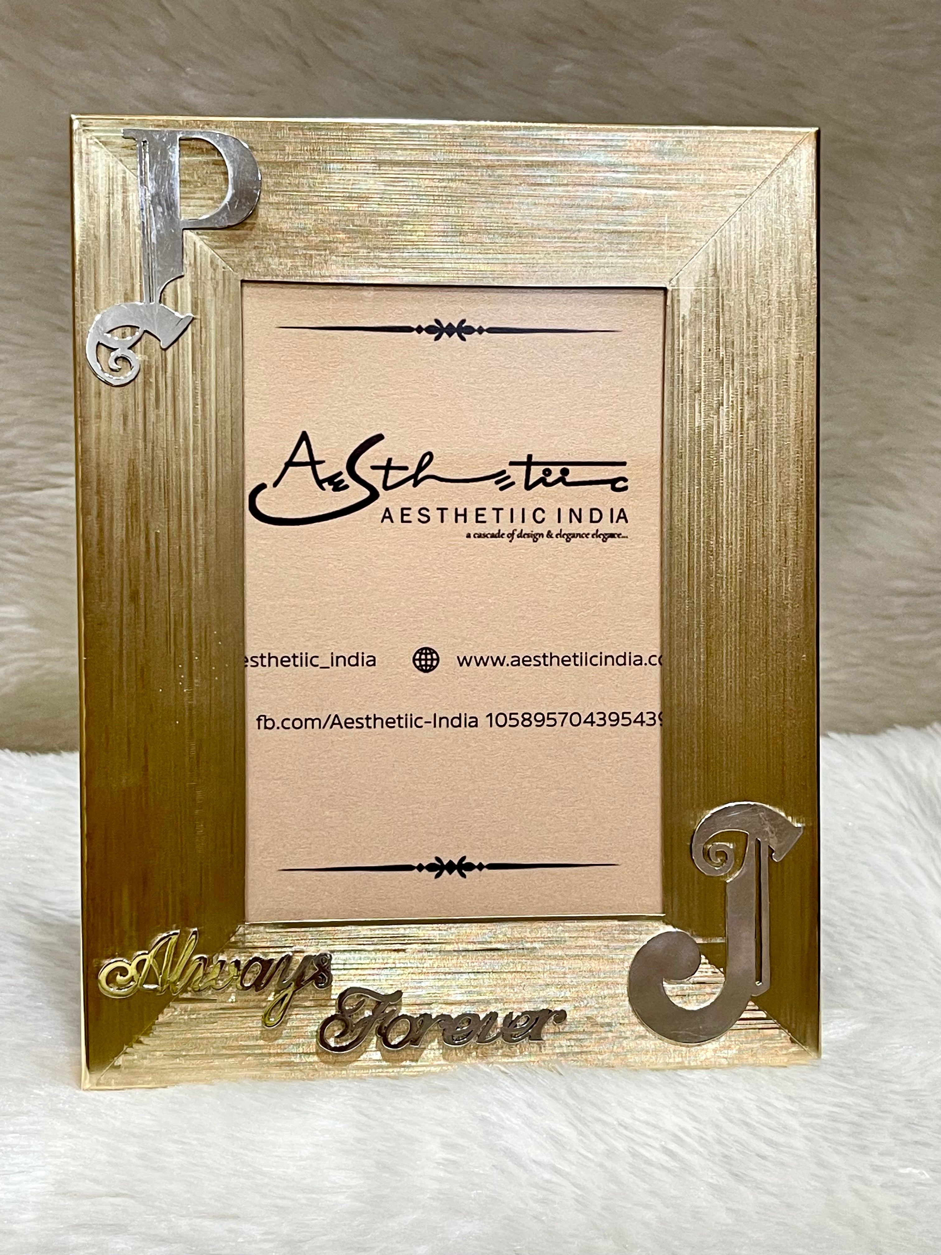 Silver Intial Photoframe