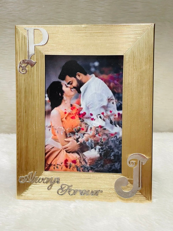 Silver Initial Photoframe Customize
