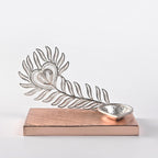 Exquisite Peacock Feather Diya