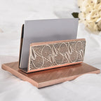 Silver filigree visiting card holder