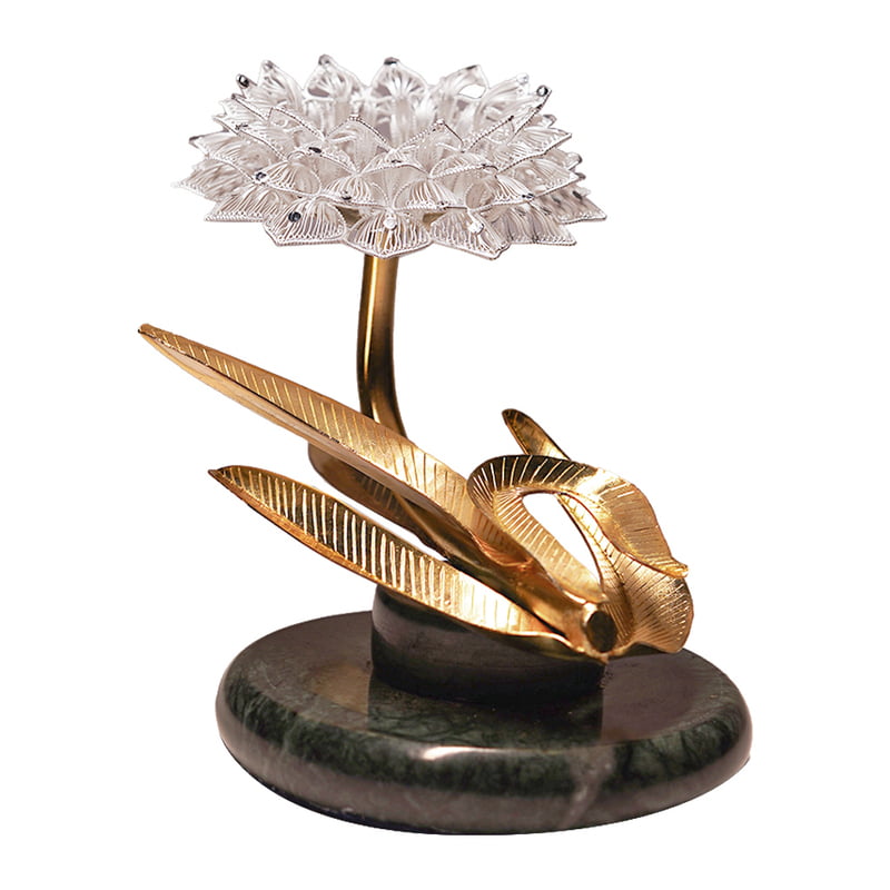 Rajhans Candle Holder in Silver | Filigree Work