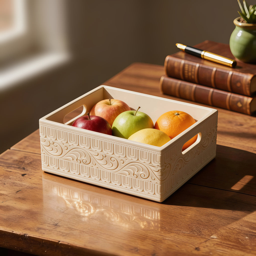 Ivory look alike square tray
